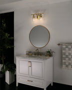 KICHLER 55078NBR Everett 16 Inch 2 Light Vanity Light with Clear Glass in Polished Nickel