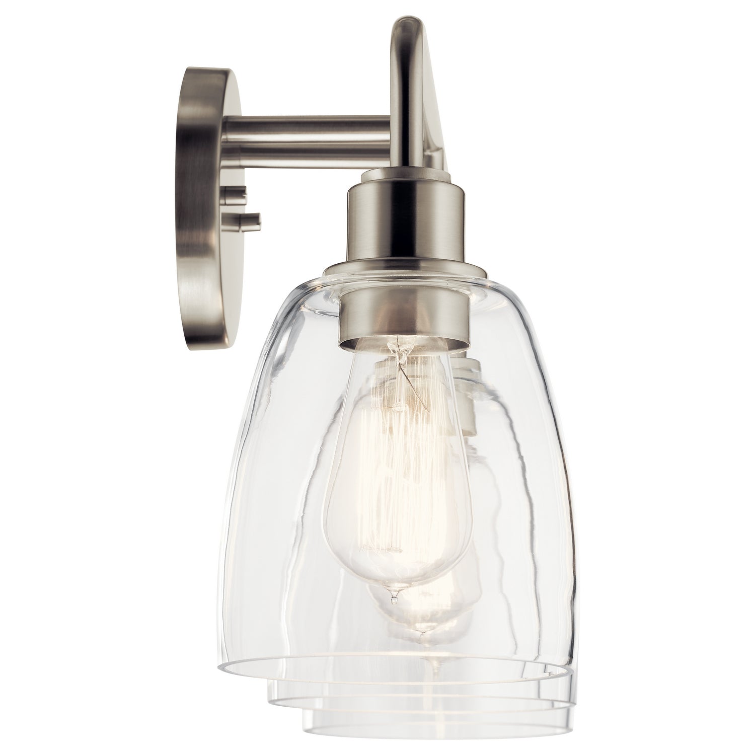 KICHLER 55102NI Meller 24" 3 Light Vanity Light With Clear Glass Black