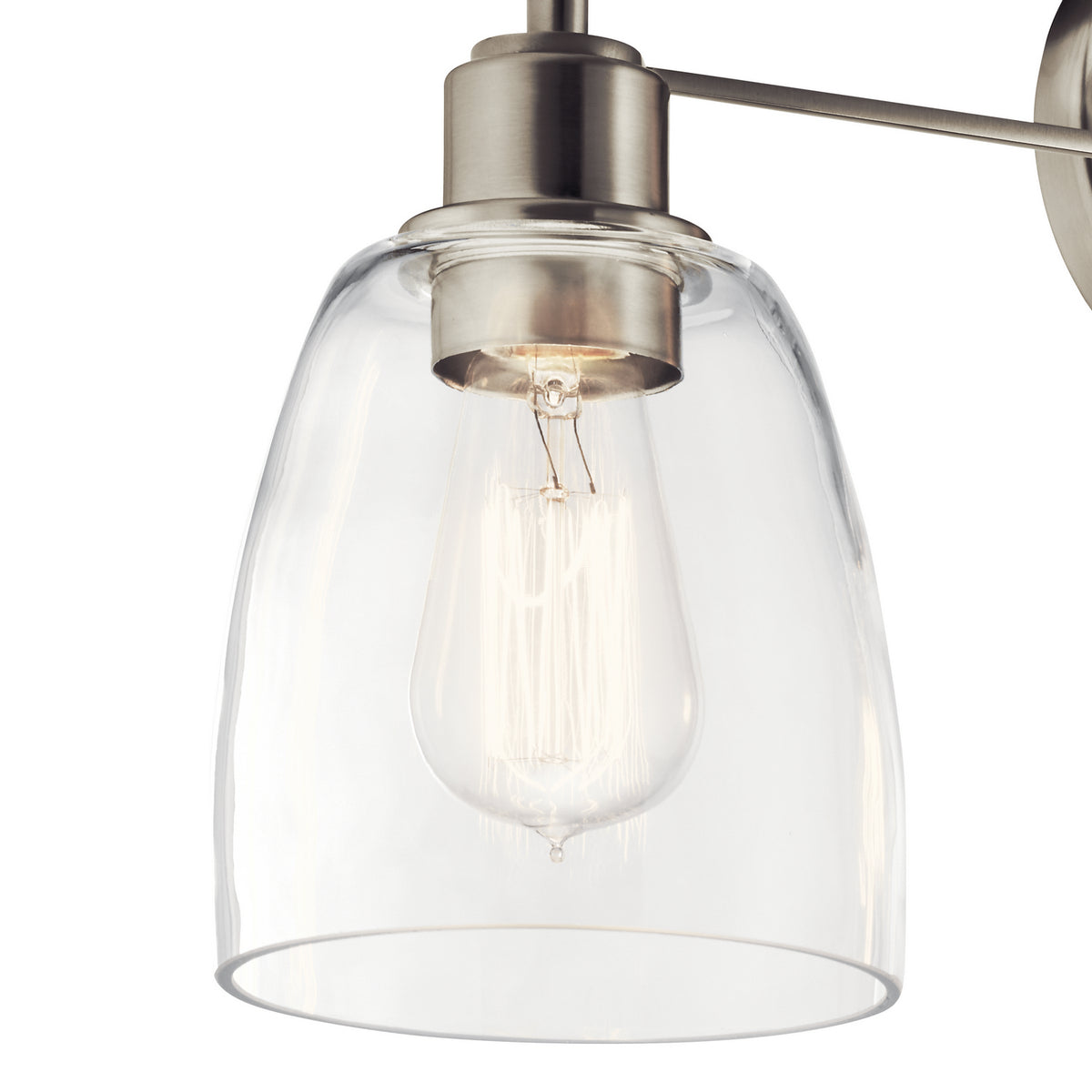 KICHLER 55102NI Meller 24" 3 Light Vanity Light With Clear Glass Black