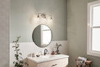 KICHLER 55102NI Meller 24" 3 Light Vanity Light With Clear Glass Black