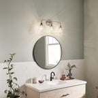 KICHLER 55102NI Meller 24" 3 Light Vanity Light With Clear Glass Black