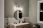 KICHLER 55102NI Meller 24" 3 Light Vanity Light With Clear Glass Black