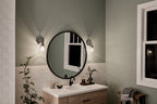KICHLER 55100NI Meller 11" 1 Light Wall Sconce With Clear Glass Black