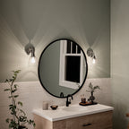 KICHLER 55100NI Meller 11" 1 Light Wall Sconce With Clear Glass Black