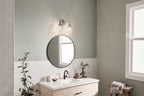 KICHLER 55101NI Meller 15" 2 Light Vanity Light With Clear Glass Black