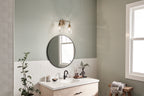 KICHLER 55101CPZ Meller 15" 2 Light Vanity Light With Clear Glass Black