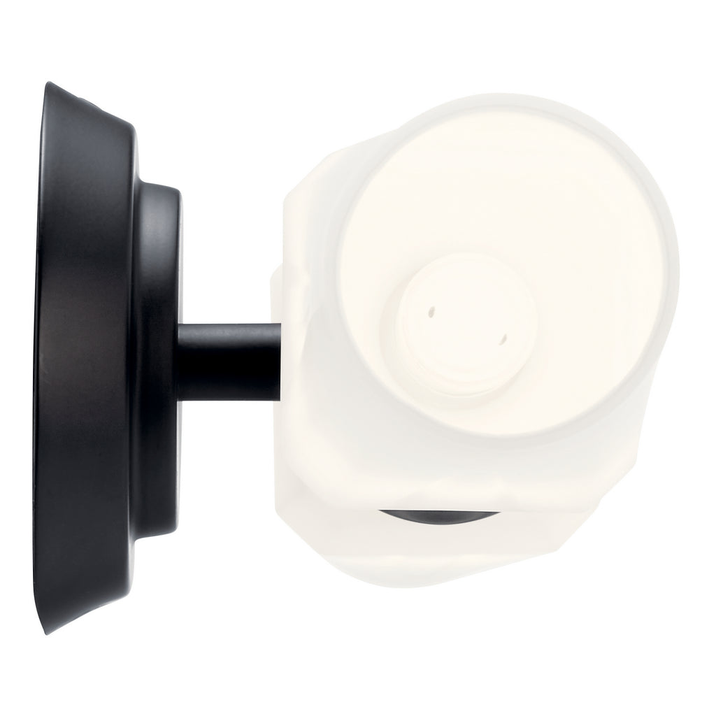 KICHLER 55074BK Truby 19.75" 2 Light Vanity Light With Satin Etched Cased Opal Glass Polished Nickel