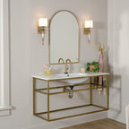 KICHLER 55000CPZ Marette 5" 1 Light Wall Sconce With Satin Etched Cased Opal Glass In Black