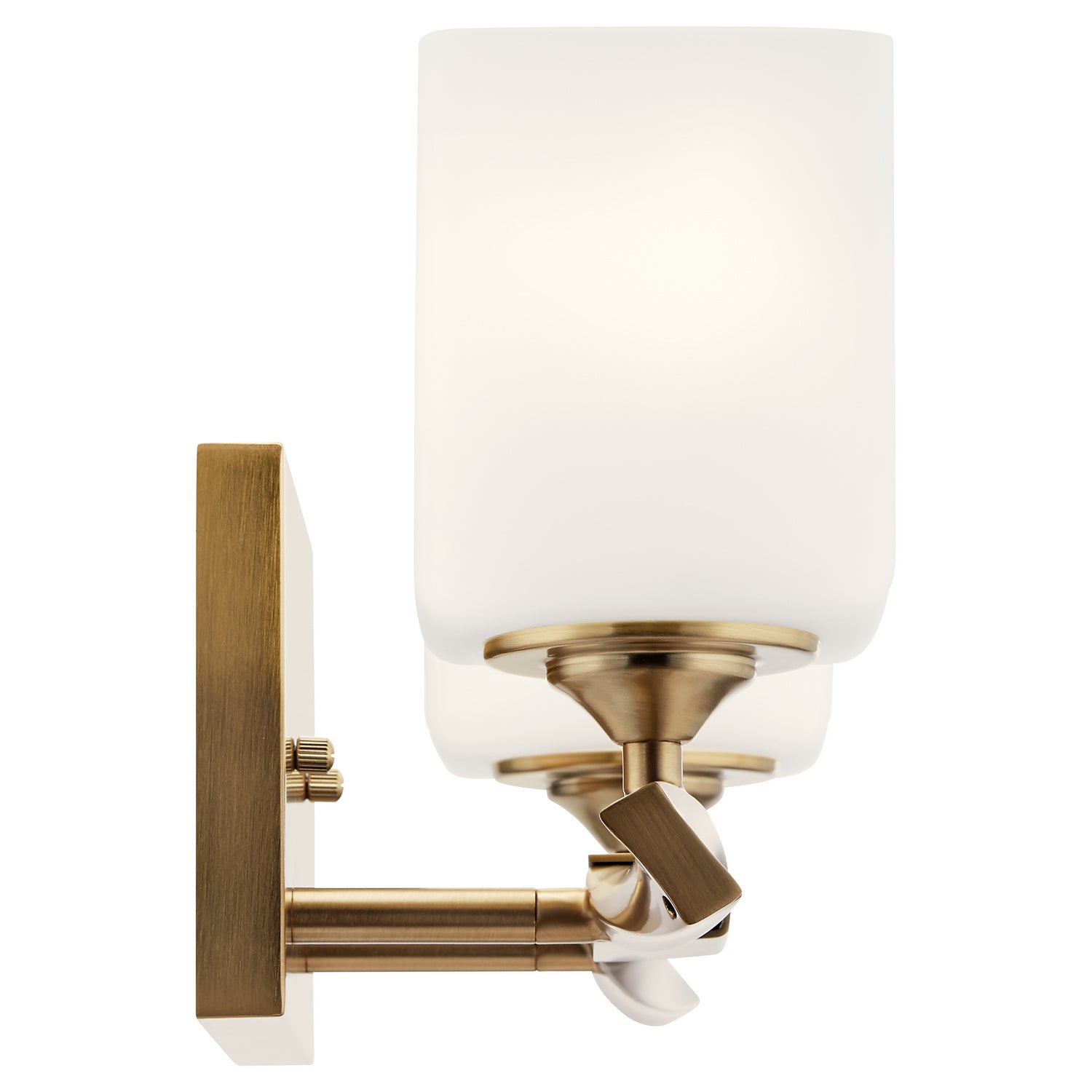 KICHLER 55001CPZ Marette 13.5 " 2 Light Vanity Light With Satin Etched Cased Opal Glass In Black