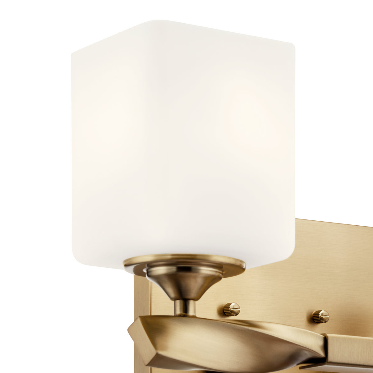 KICHLER 55001CPZ Marette 13.5 " 2 Light Vanity Light With Satin Etched Cased Opal Glass In Black
