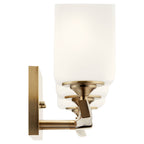 KICHLER 55002CPZ Marette 22.75" 3 Light Vanity Light With Satin Etched Cased Opal Glass In Black