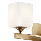 KICHLER 55002CPZ Marette 22.75" 3 Light Vanity Light With Satin Etched Cased Opal Glass In Black