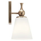 KICHLER 55090CPZ Cosabella 6" 1 Light Wall Sconce With Etched White Glass Champagne Bronze