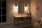 KICHLER 55090CPZ Cosabella 6" 1 Light Wall Sconce With Etched White Glass Champagne Bronze