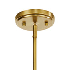 KICHLER 52377NBR Everett 22.5 Inch 3 Light Round Chandelier with Clear Glass in Polished Nickel