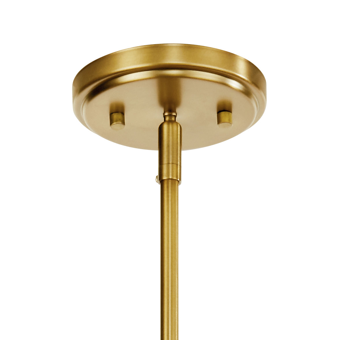 KICHLER 52377NBR Everett 22.5 Inch 3 Light Round Chandelier with Clear Glass in Polished Nickel