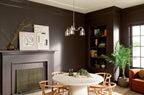 KICHLER 52397NI Aivian 23" 3 Light Chandelier With Clear Glass Black