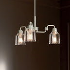 KICHLER 52397NI Aivian 23" 3 Light Chandelier With Clear Glass Black
