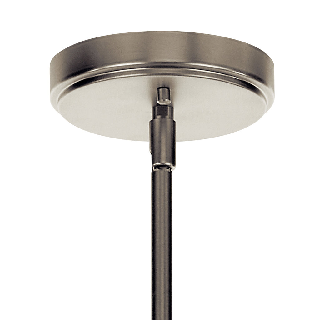 KICHLER 52398NI Aivian 30" 5 Light Chandelier With Clear Glass Brushed Nickel