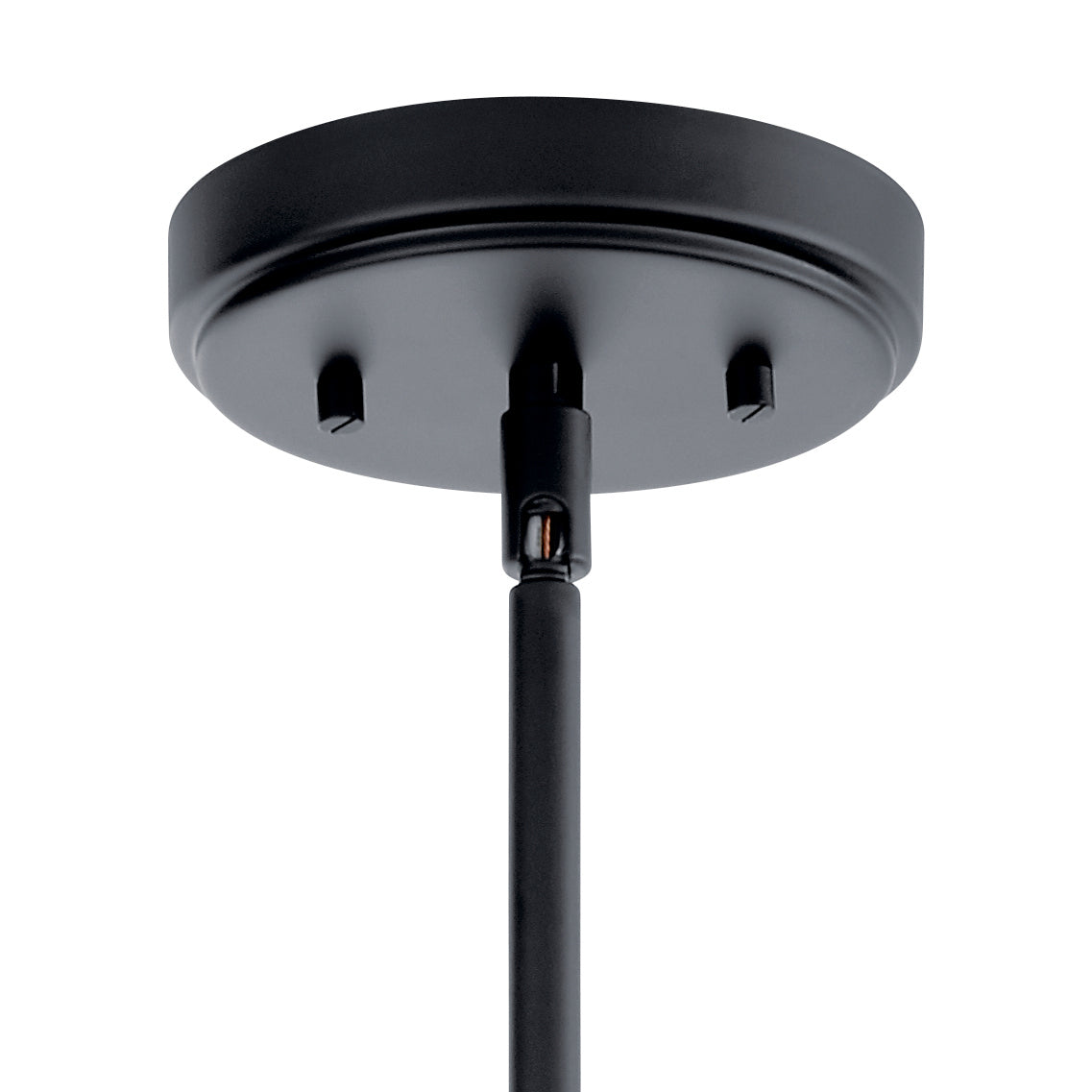KICHLER 52399BK Aivian 5" 1 Light Mini Pendant With Clear Glass Black