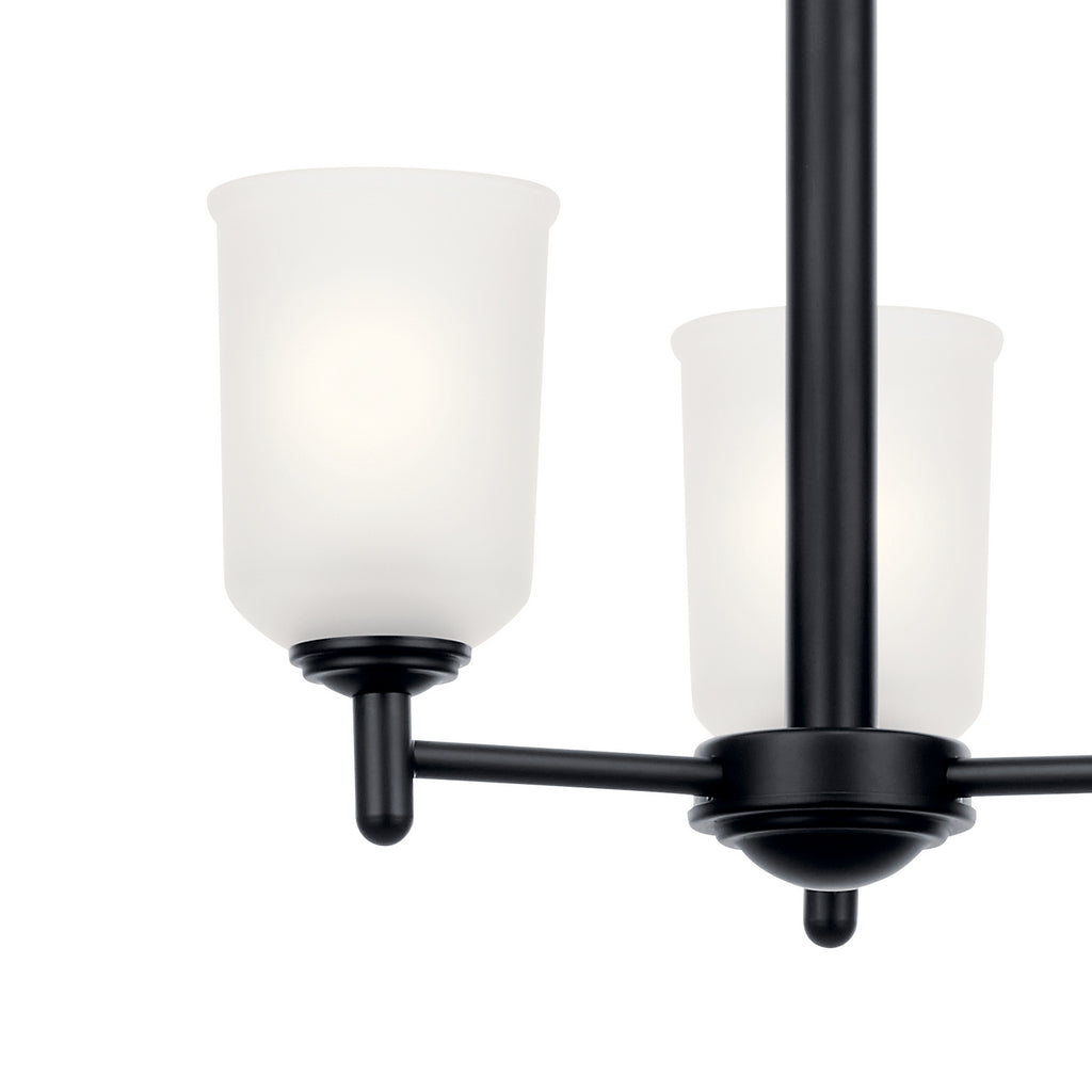 KICHLER 43670BK Shailene 3 Light Mini Chandelier Olde Bronze