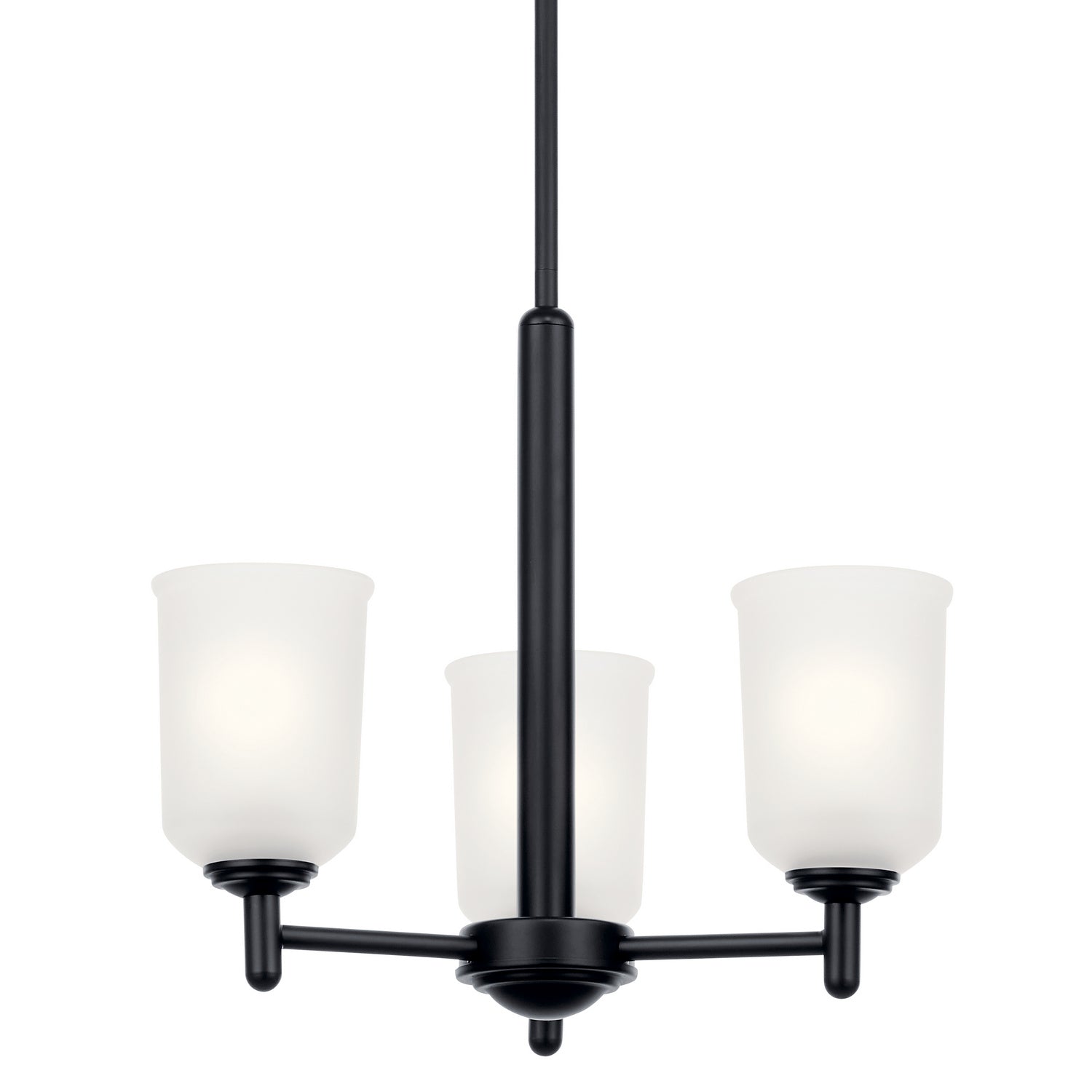 KICHLER 43670BK Shailene 3 Light Mini Chandelier Olde Bronze
