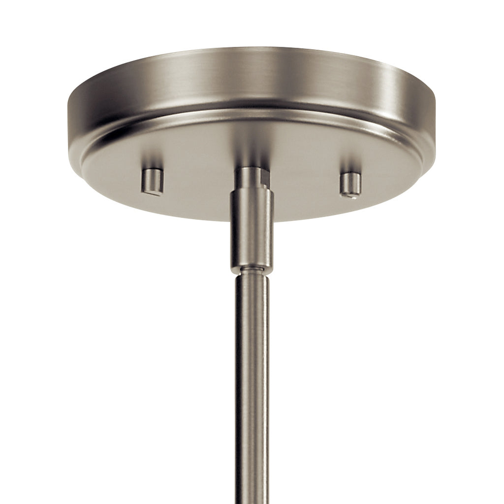 KICHLER 52399NI Aivian 5" 1 Light Mini Pendant With Clear Glass Brushed Nickel