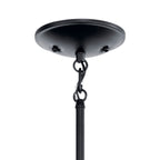 KICHLER 43671BK Shailene 18.25" 5 Light Chandelier With Satin Etched Glass In Brushed Nickel