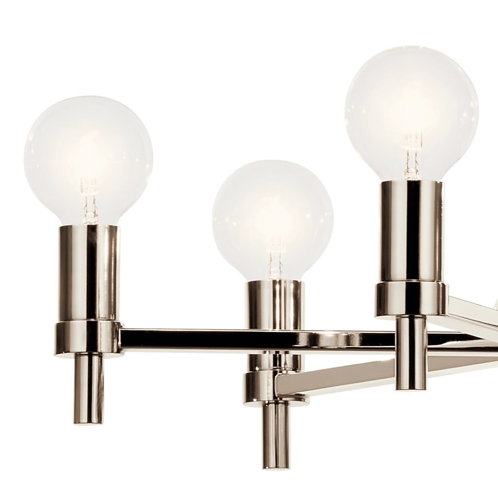 KICHLER 52424PN Torvee 26" 6 Light Chandelier Brushed Natural Brass