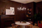 KICHLER 52424PN Torvee 26" 6 Light Chandelier Brushed Natural Brass
