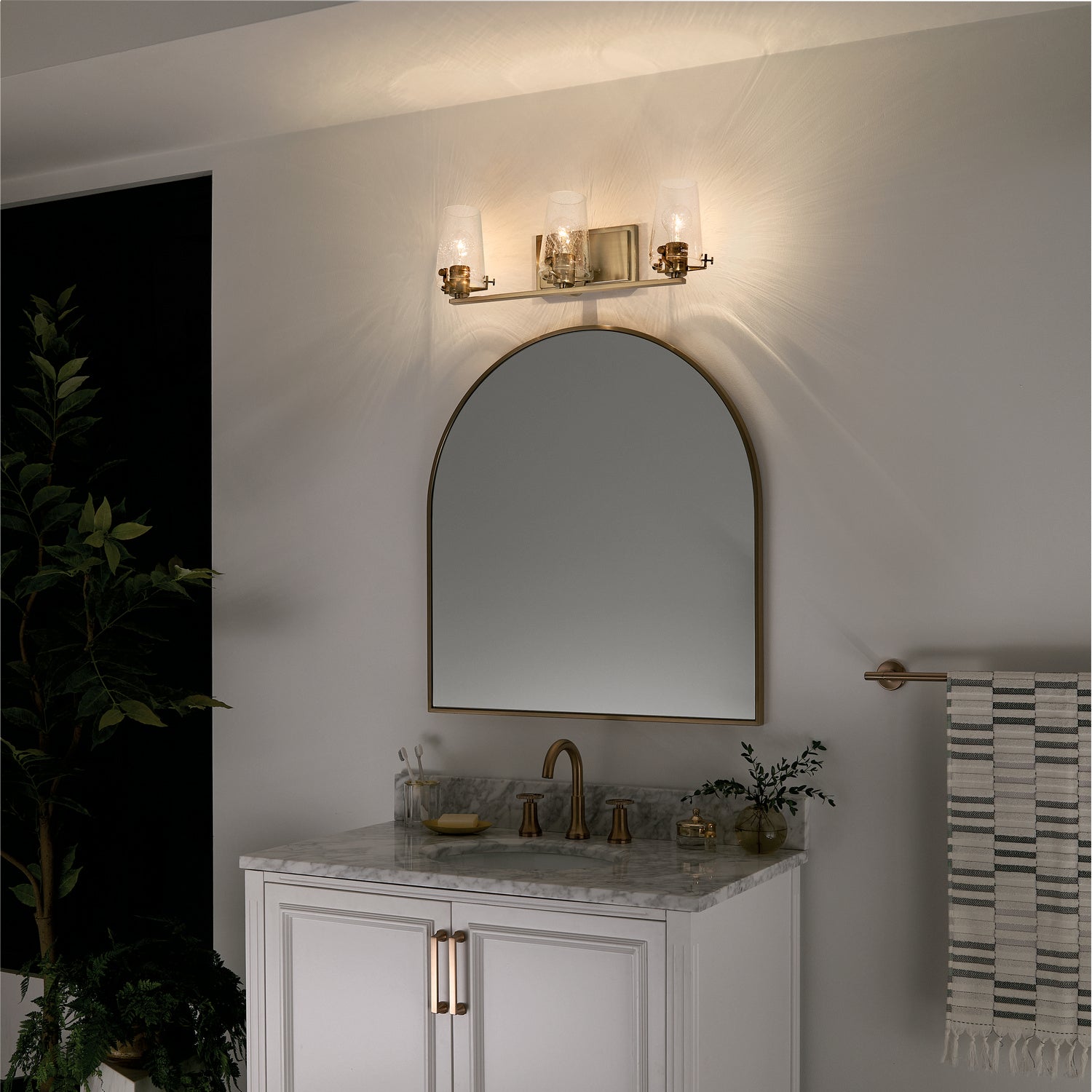 KICHLER 45297CPZ Alton 3 Light Vanity Light Champagne Bronze