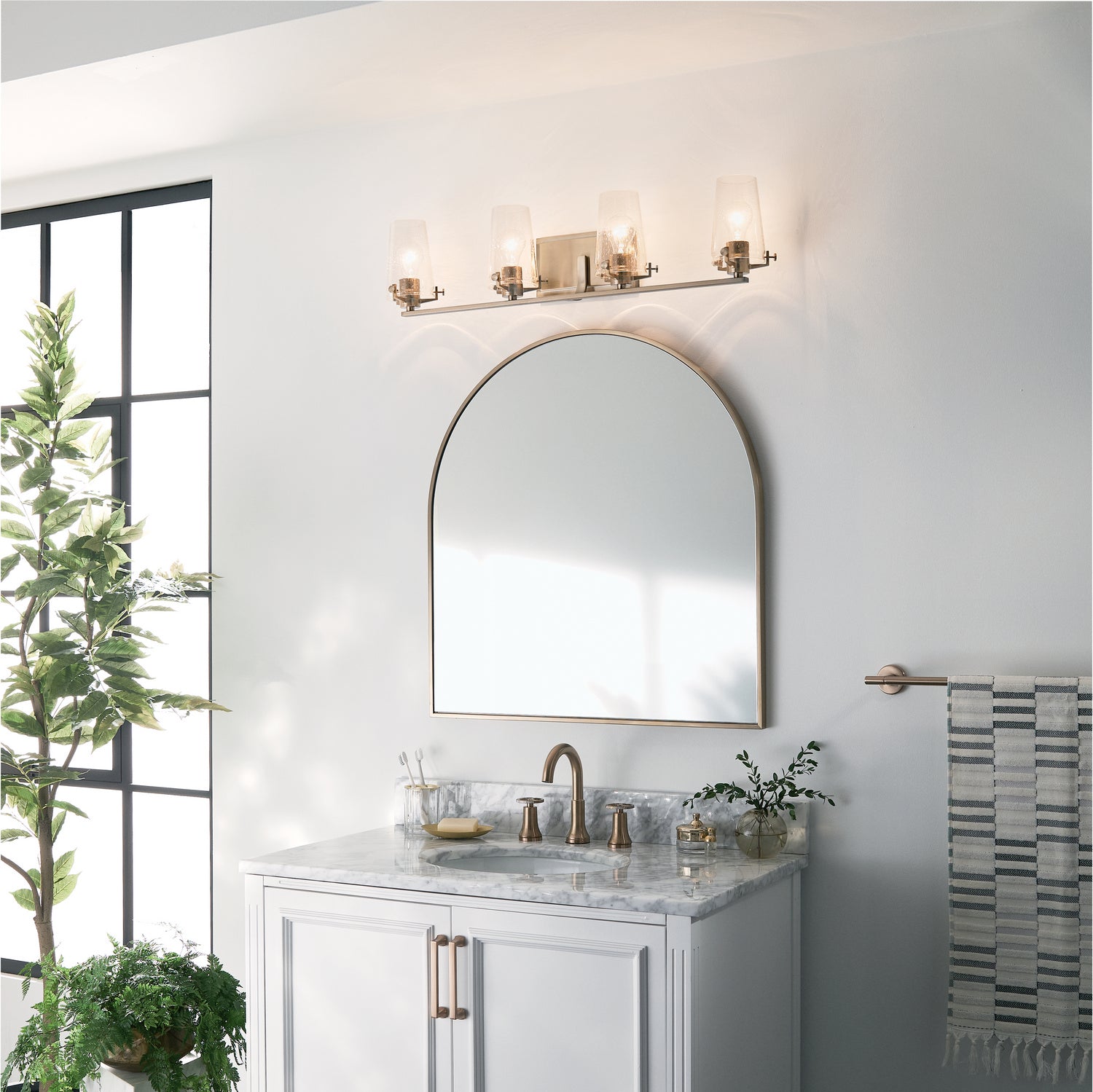 KICHLER 45298CPZ Alton 4 Light Vanity Light Champagne Bronze
