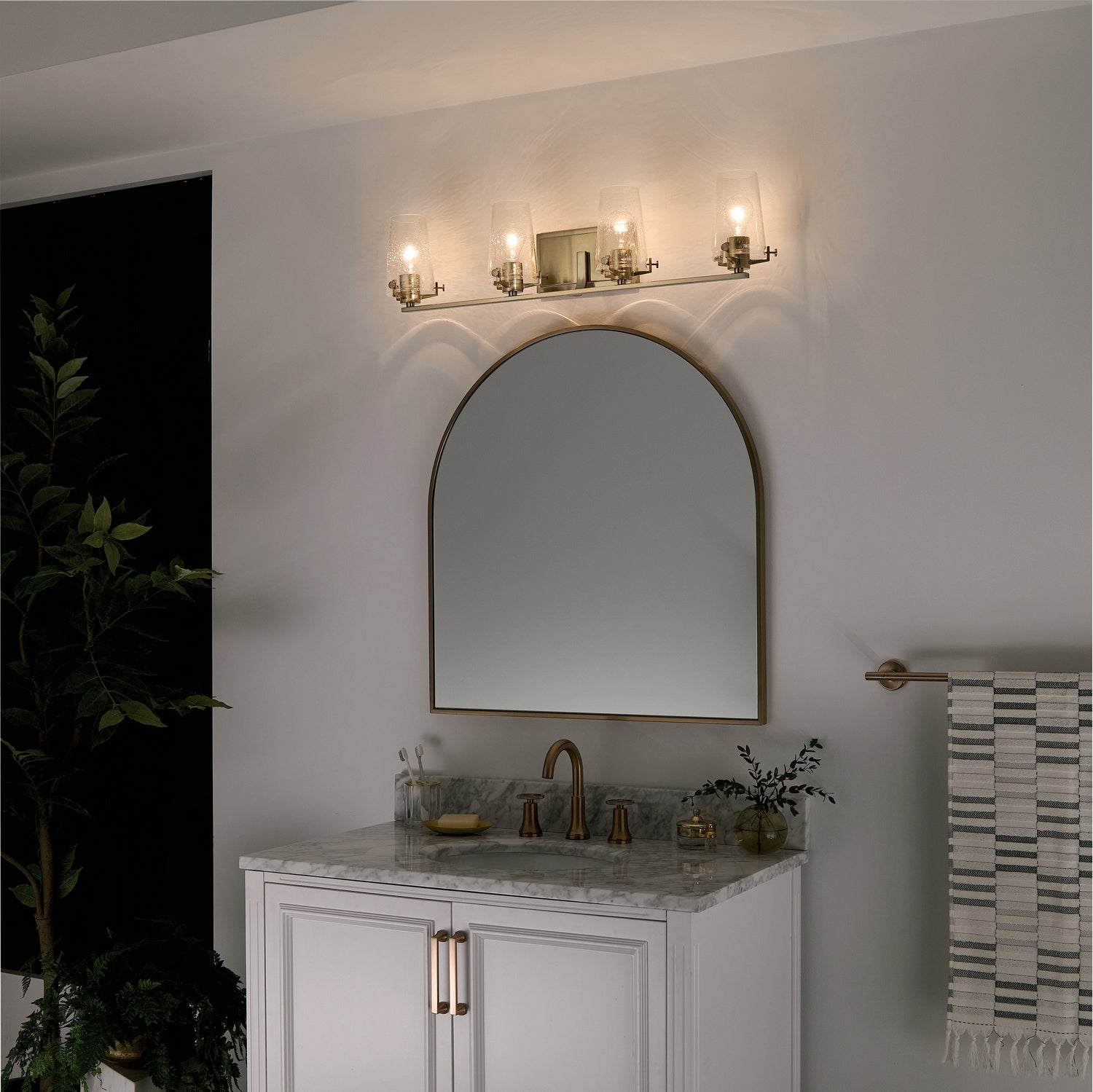 KICHLER 45298CPZ Alton 4 Light Vanity Light Champagne Bronze