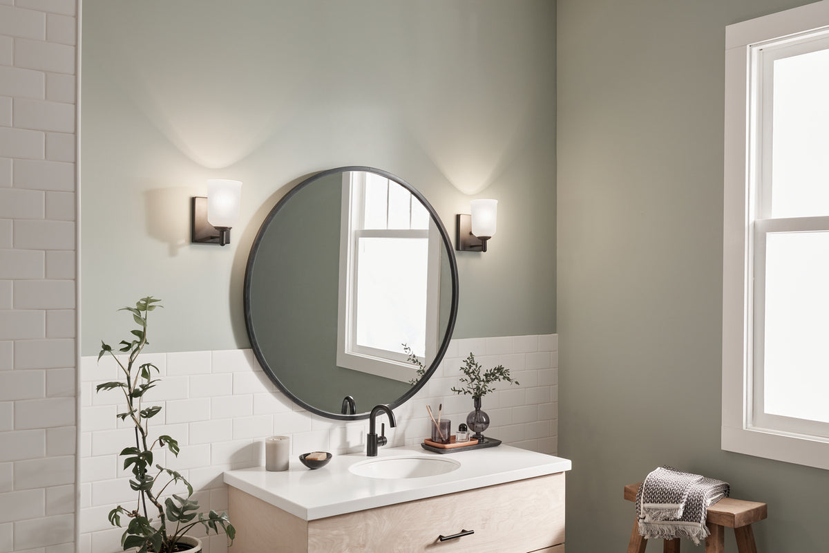 KICHLER 45572BK Shailene 1 Light Wall Sconce Brushed Nickel