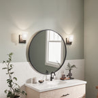 KICHLER 45572BK Shailene 1 Light Wall Sconce Brushed Nickel