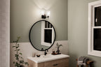 KICHLER 45573BK Shailene 12.5" 2 Light Vanity Light With Satin Etched Glass In Brushed Nickel