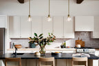 KICHLER 52405BNB Eastmont 1 Light Mini Pendant With Clear Glass Brushed Natural Brass