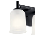 KICHLER 45574BK Shailene 21" 3 Light Vanity Light With Satin Etched Glass In Olde Bronze