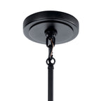 KICHLER 52405BK Eastmont 1 Light Mini Pendant With Clear Glass Black