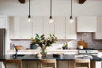 KICHLER 52405BK Eastmont 1 Light Mini Pendant With Clear Glass Black