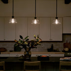 KICHLER 52405BK Eastmont 1 Light Mini Pendant With Clear Glass Black