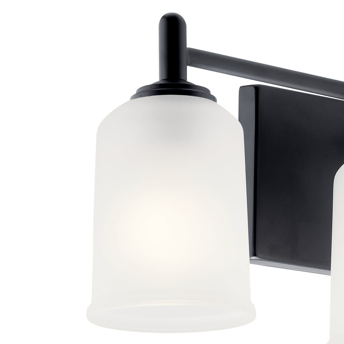 KICHLER 45575BK Shailene 29.5" 4 Light Vanity Light With Satin Etched Glass In Brushed Nickel