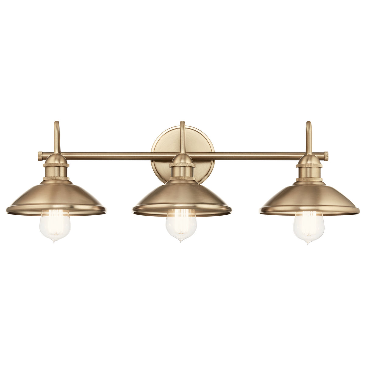 KICHLER 45945CPZ Clyde 3 Light Vanity Light Champagne Bronze