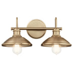 KICHLER 45944CPZ Clyde 2 Light Vanity Light Champagne Bronze