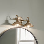 KICHLER 45944CPZ Clyde 2 Light Vanity Light Champagne Bronze