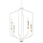 KICHLER 52351WH Armand 27 Inch 4 Light Foyer Pendant In White Finish