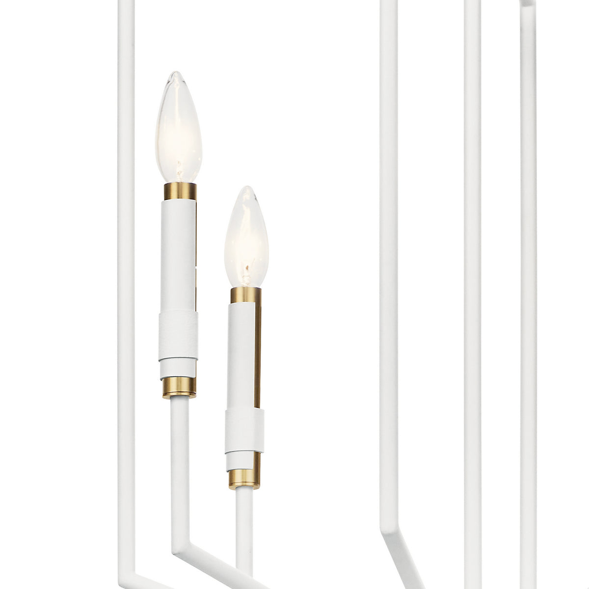 KICHLER 52351WH Armand 27 Inch 4 Light Foyer Pendant In White Finish