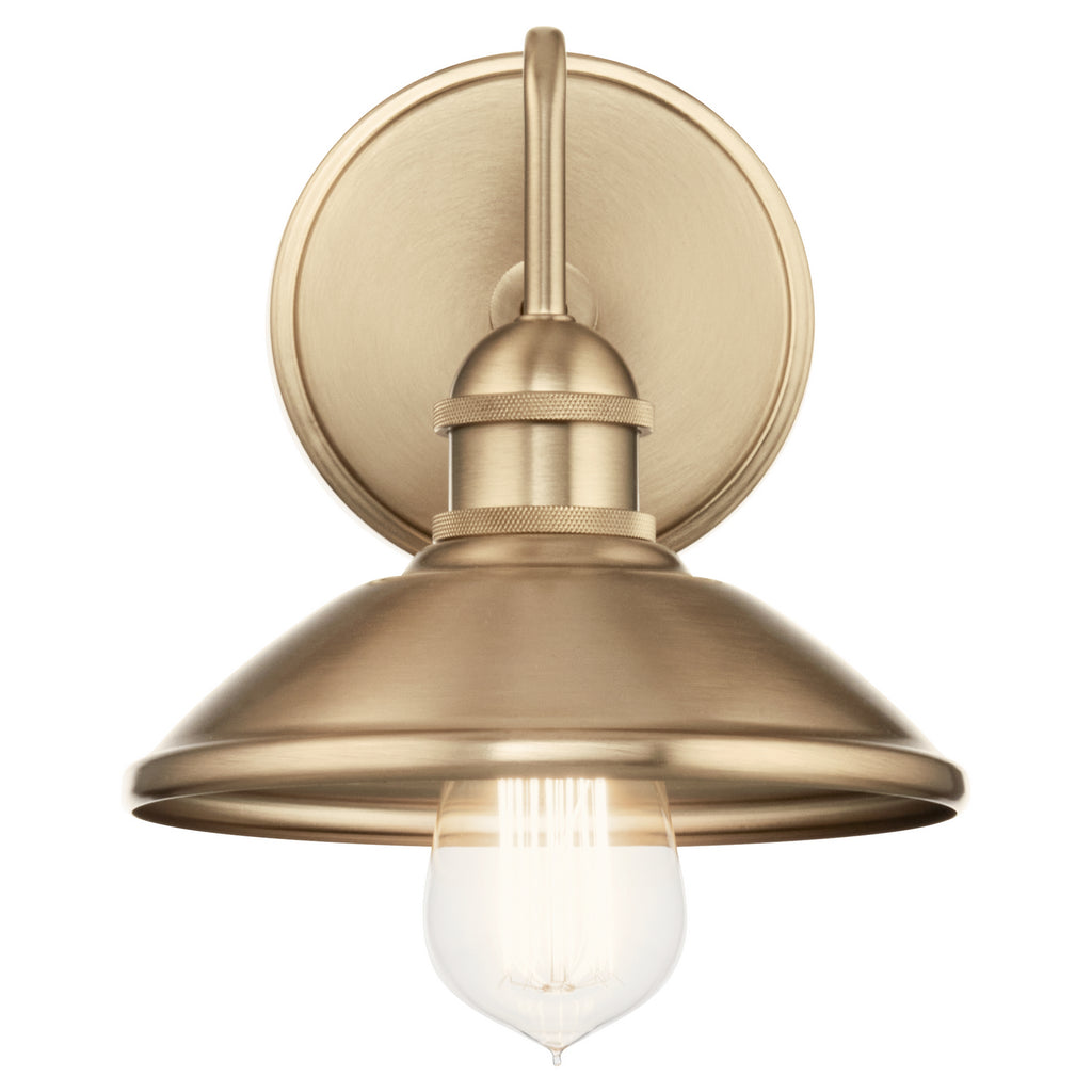 KICHLER 45943CPZ Clyde 1 Light Wall Sconce Champagne Bronze