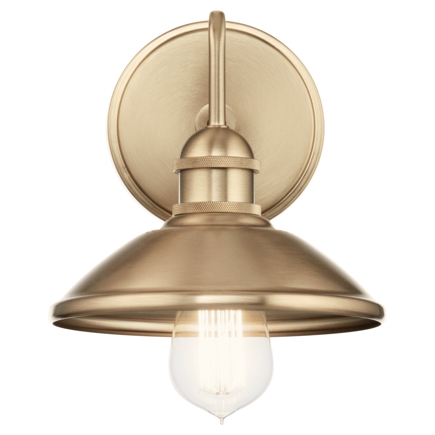 KICHLER 45943CPZ Clyde 1 Light Wall Sconce Champagne Bronze