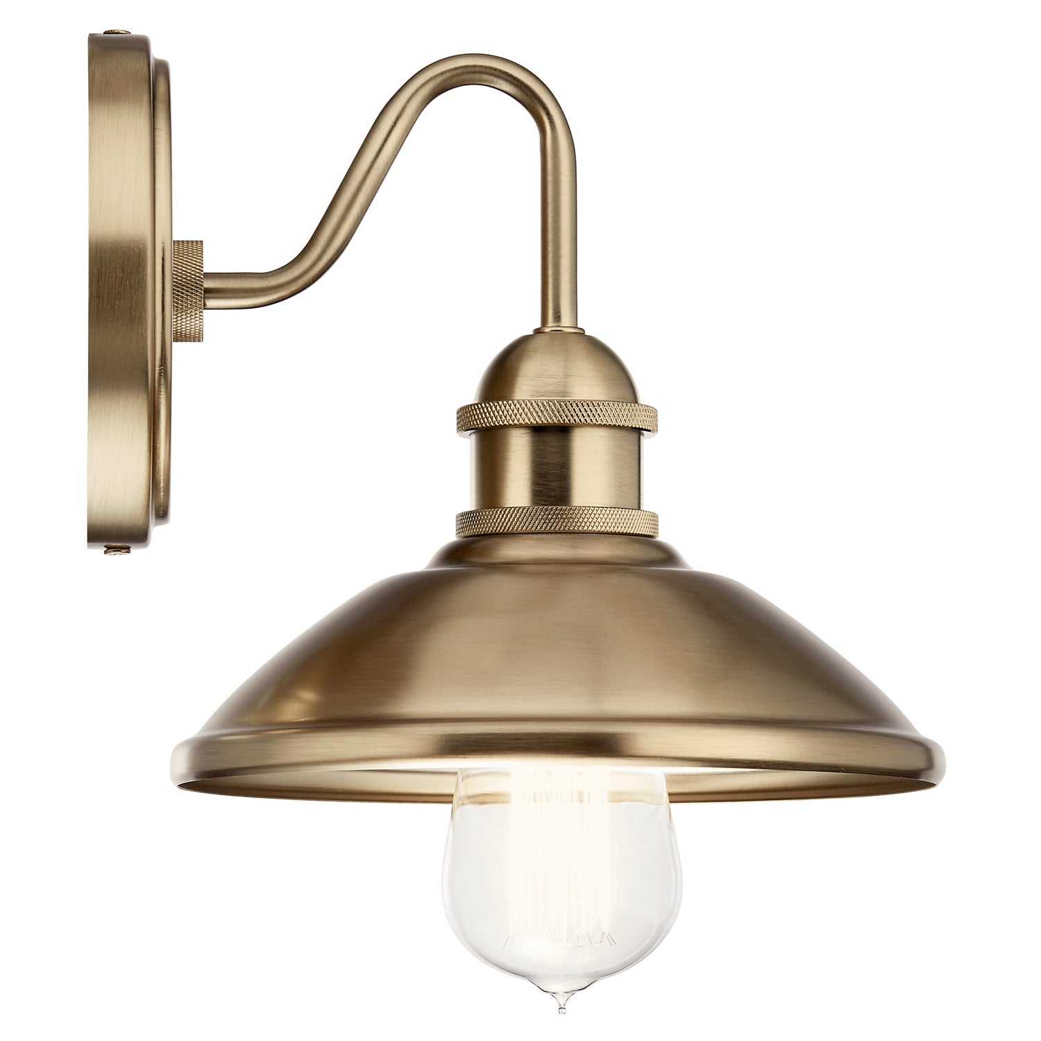 KICHLER 45943CPZ Clyde 1 Light Wall Sconce Champagne Bronze